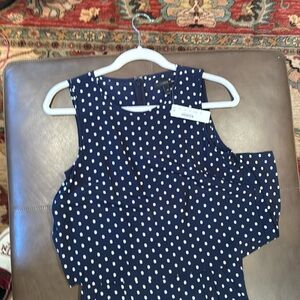 J Crew
Blue White Polka Dot Jumpers
Size 00
New With Tags